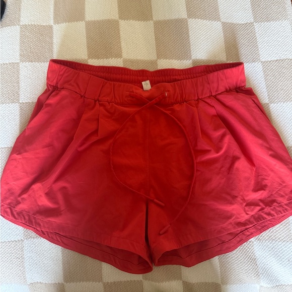 Lululemon Athletica Vibrant Red Athletic Shorts - Picture 1 of 1